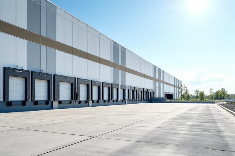 Loading bays at KINGS WAREHOUSE LOGISTICS LLC logistics center