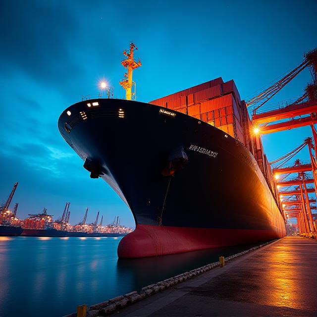 Global logistics routing and maritime transit visualization